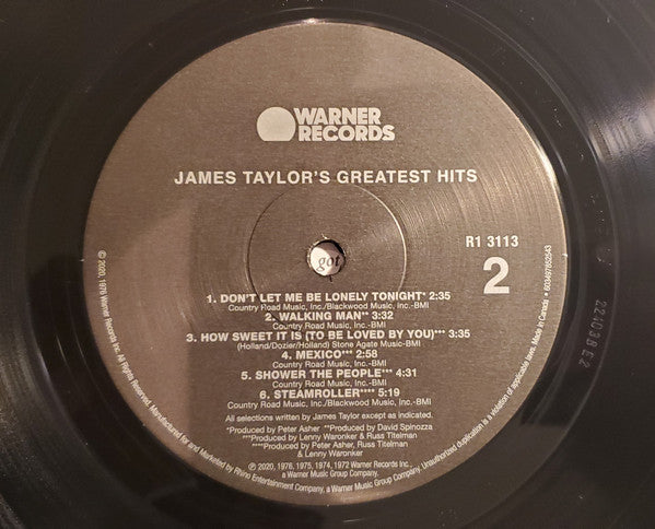 James Taylor - James Taylor's Greatest Hits (180g, Remastered, 2020)