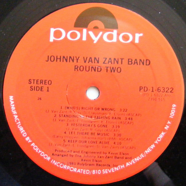 Johnny Van Zant Band - Round Two
