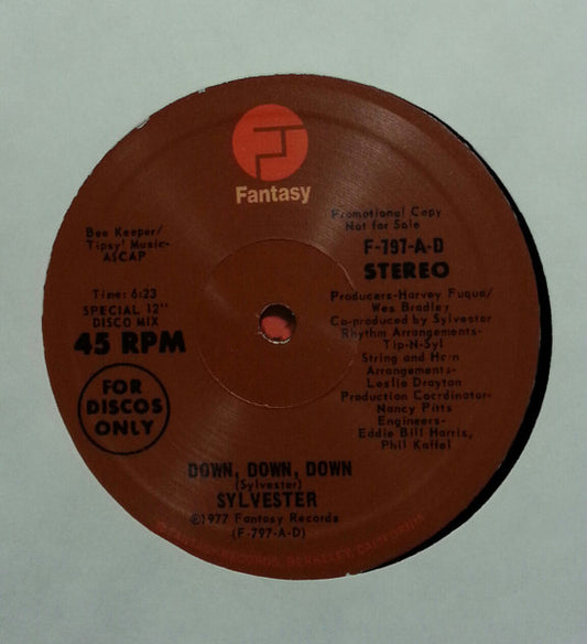 Sylvester - Down, Down, Down / Over And Over