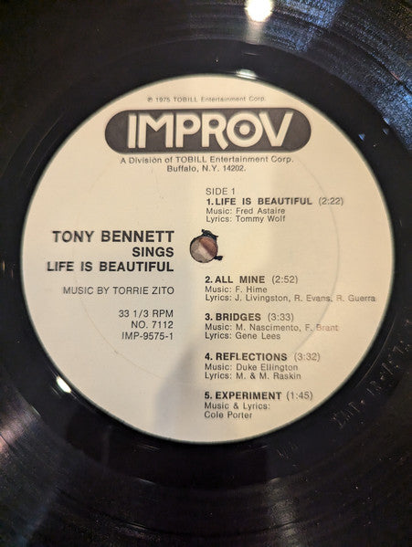 Tony Bennett Sings... "Life Is Beautiful"