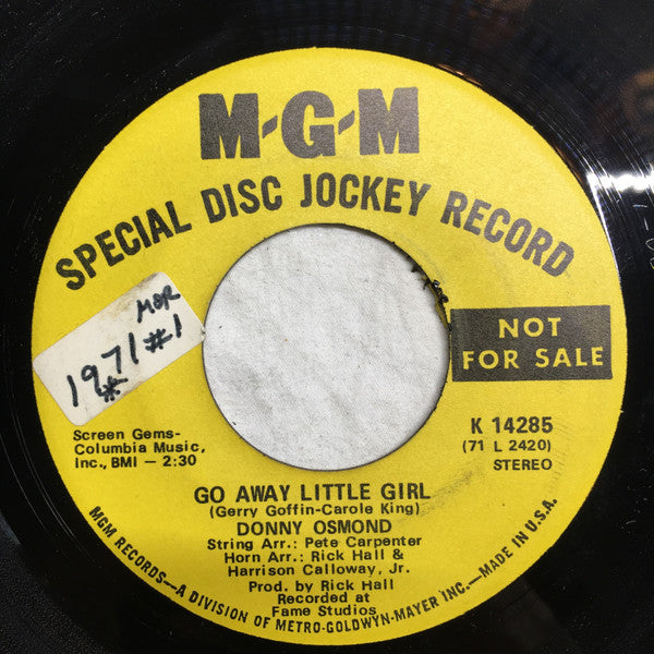 Donny Osmond - Go Away Little Girl