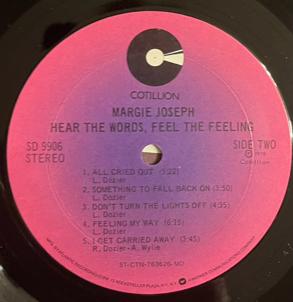 Margie Joseph - Hear The Words, Feel The Feeling