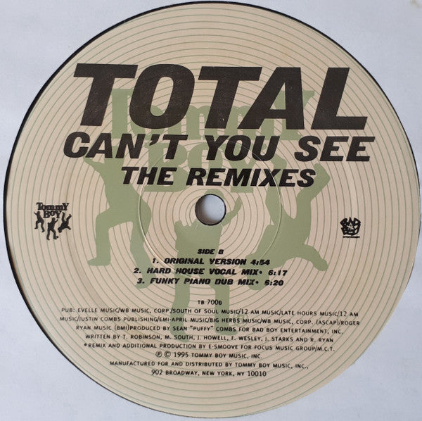 Total - Can't You See (The Remixes)