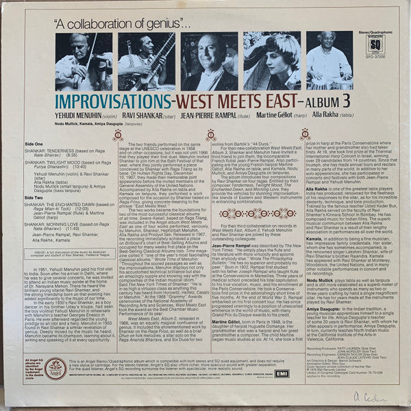Yehudi Menuhin - Improvisations - West Meets East - Album 3