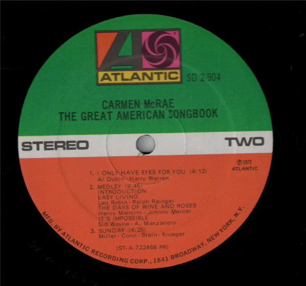 Carmen McRae - The Great American Songbook
