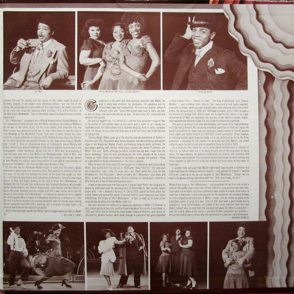 "Ain't Misbehavin'" Original Broadway Cast - Ain't Misbehavin': The New Fats Waller Musical Show