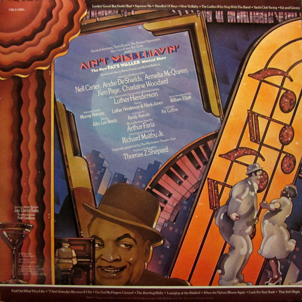 "Ain't Misbehavin'" Original Broadway Cast - Ain't Misbehavin': The New Fats Waller Musical Show