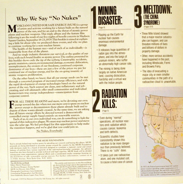 Various - No Nukes - From The Muse Concerts For A Non-Nuclear Future - Madison Square Garden - September 19-23, 1979