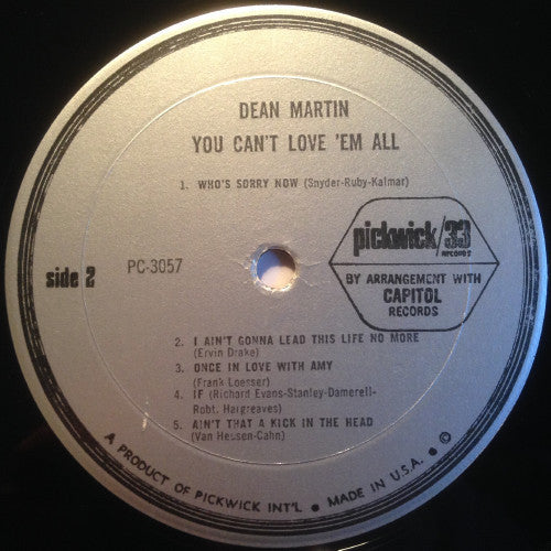 Dean Martin - You Can't Love 'Em All