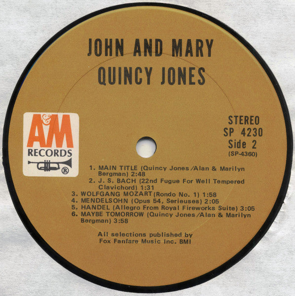 Quincy Jones - John And Mary (Original Motion Picture Score)
