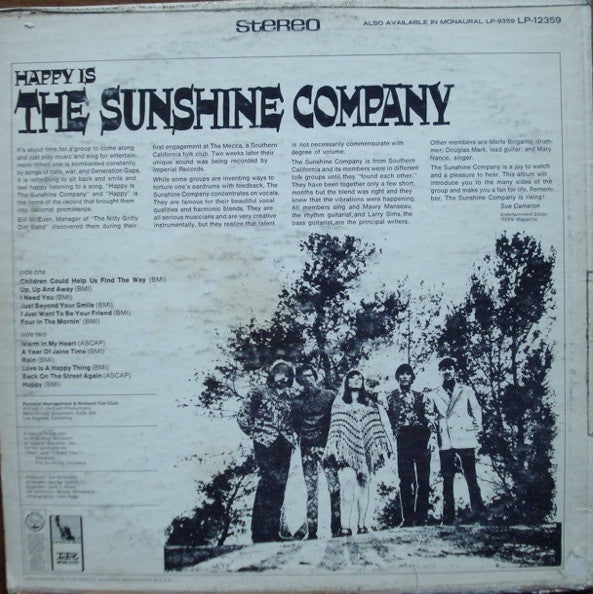 The Sunshine Company - Happy Is