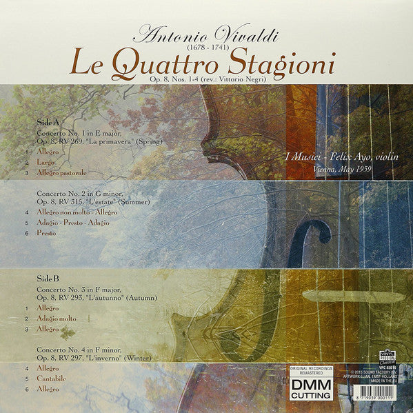 Antonio Vivaldi - Le Quattro Stagioni The Four Seasons = Die Vier Jahreszeiten = Les Quatre Saisons