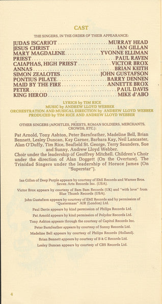 Andrew Lloyd Webber And Tim Rice - Jesus Christ Superstar