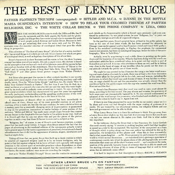 The Best Of Lenny Bruce