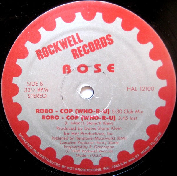 B.O.S.E. - Robo Cop (Who-R-U)
