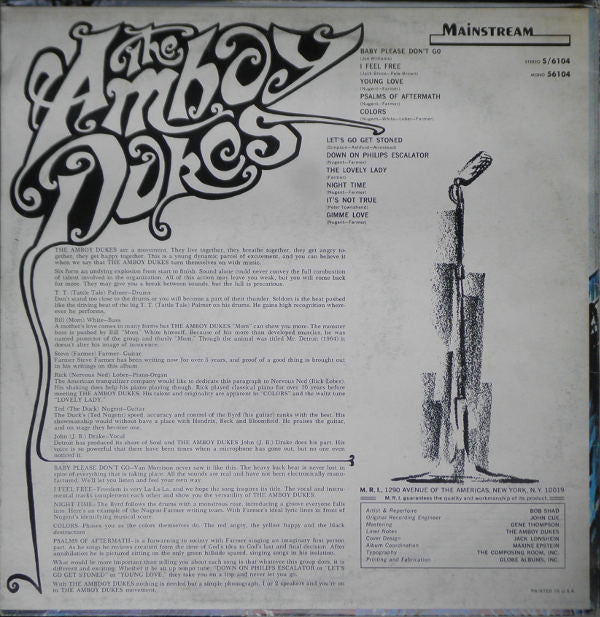 Amboy Dukes, The - The Amboy Dukes