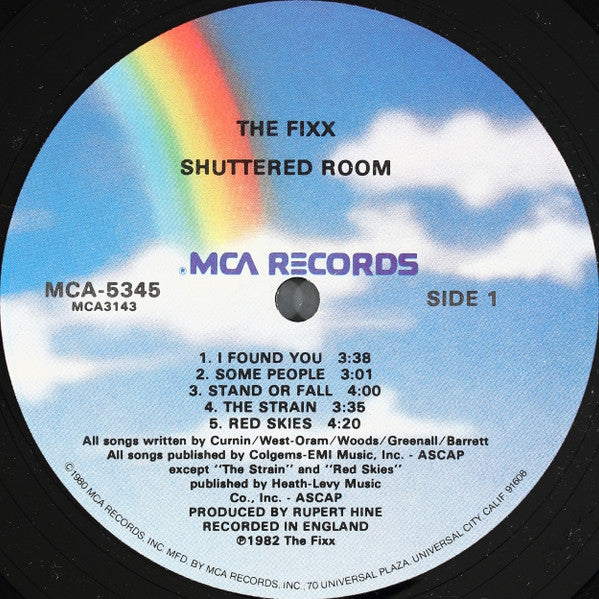 The Fixx - Shuttered Room