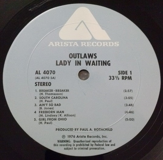 Outlaws - Lady In Waiting