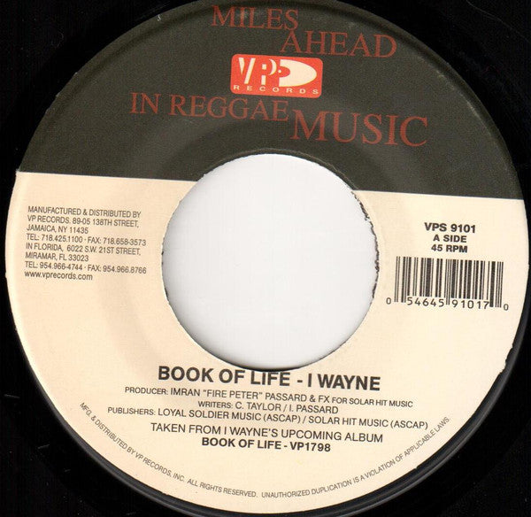 I Wayne - Book Of Life
