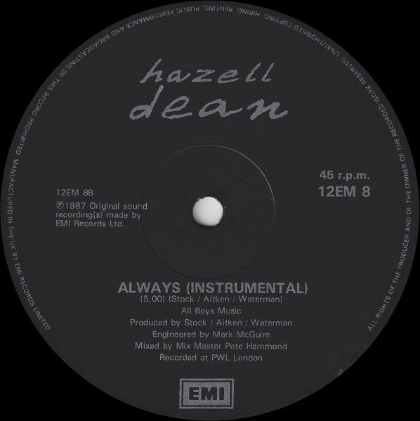 Hazell Dean - Always Doesn't Mean Forever