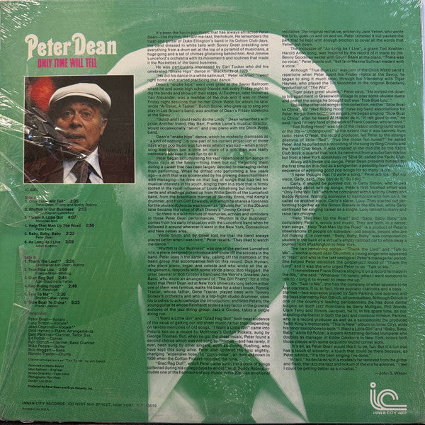 Peter Dean - Only Time Will Tell
