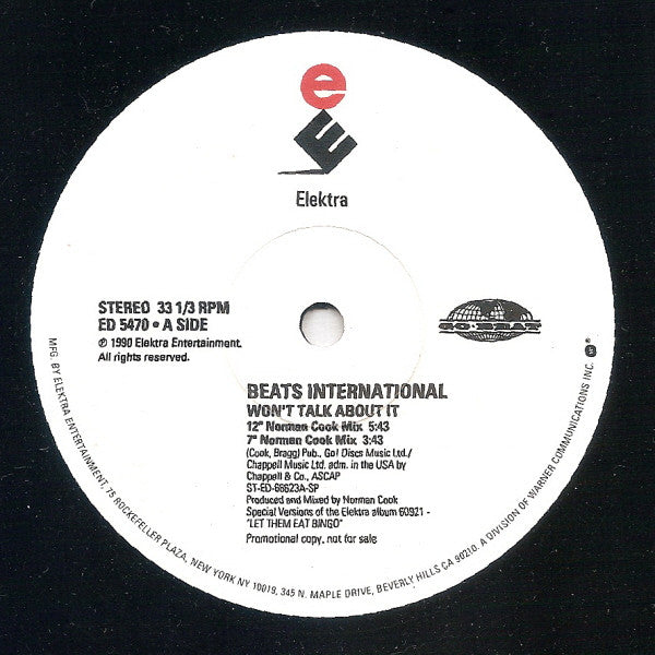 Beats International - Won't Talk About It