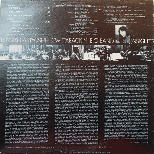 Toshiko Akiyoshi-Lew Tabackin Big Band - Insights