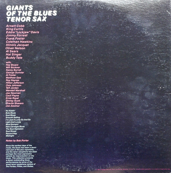 Various - Giants Of The Blues Tenor Sax