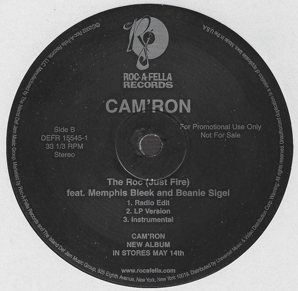 Cam'ron - Oh Boy / The Roc (Just Fire)