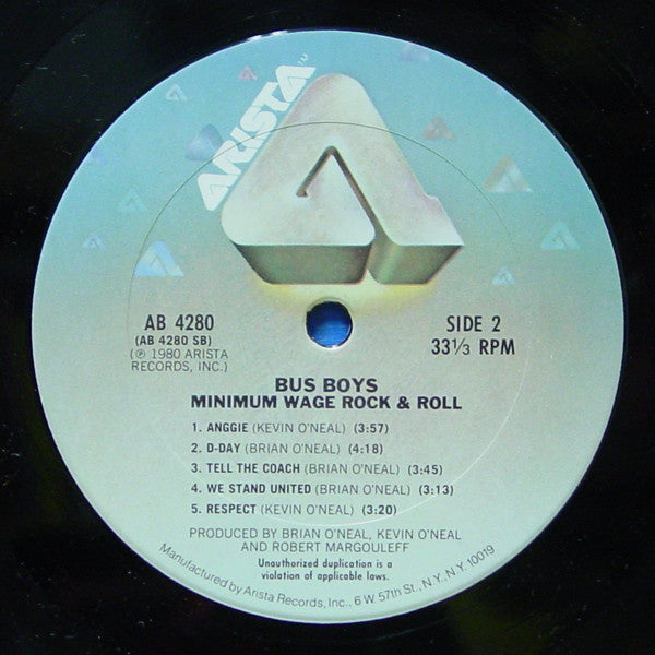 The Bus Boys - Minimum Wage Rock & Roll