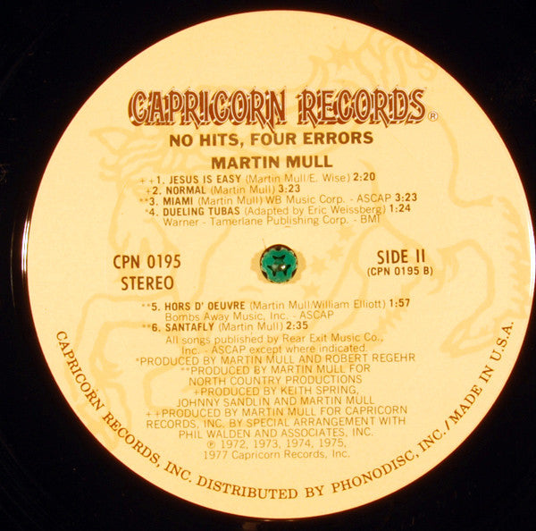 Martin Mull - No Hits, Four Errors ♦ The Best Of Martin Mull