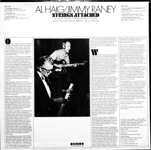 Al Haig - Strings Attached