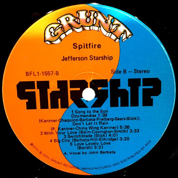 Jefferson Starship - Spitfire