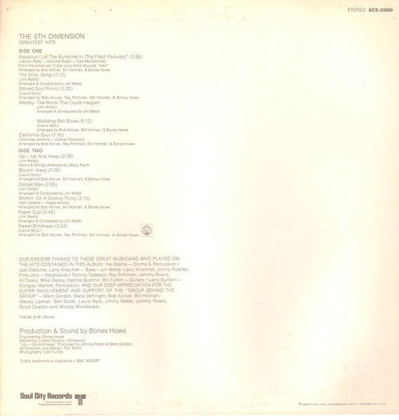 The Fifth Dimension - Greatest Hits
