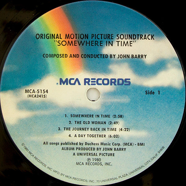 Somewhere In Time (Original Motion Picture Soundtrack)