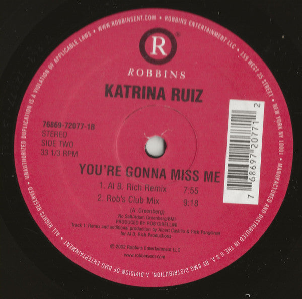 Katrina Ruiz - You're Gonna Miss Me