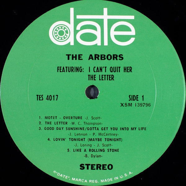The Arbors - Featuring: I Can't Quit Her - The Letter