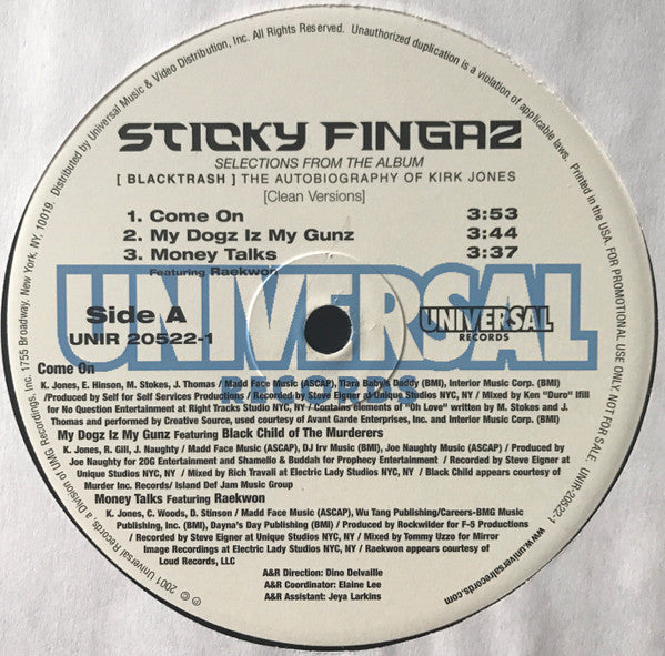 Sticky Fingaz - Selections From The Album Blacktrash: The Autobiography Of Kirk Jones (Clean Versions)