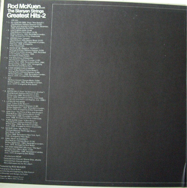 Rod McKuen - Rod McKuen's Greatest Hits-2