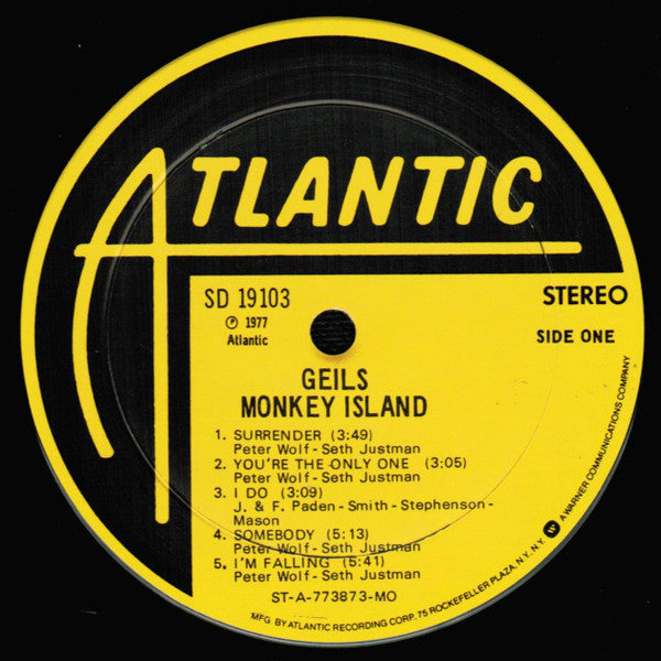 The J. Geils Band - Monkey Island