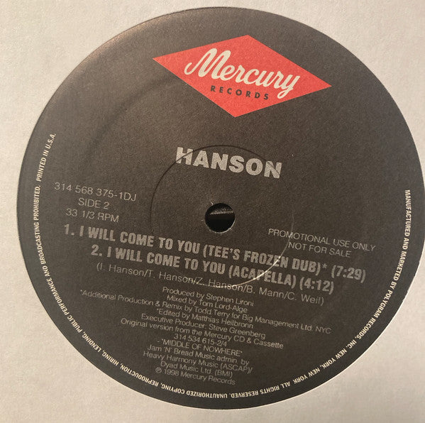 Hanson - I Will Come To You