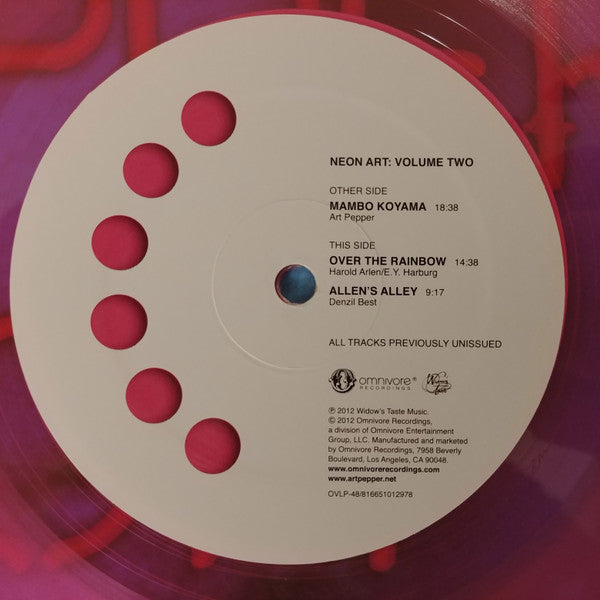 Art Pepper - Neon Art: Volume Two [PINK VINYL]