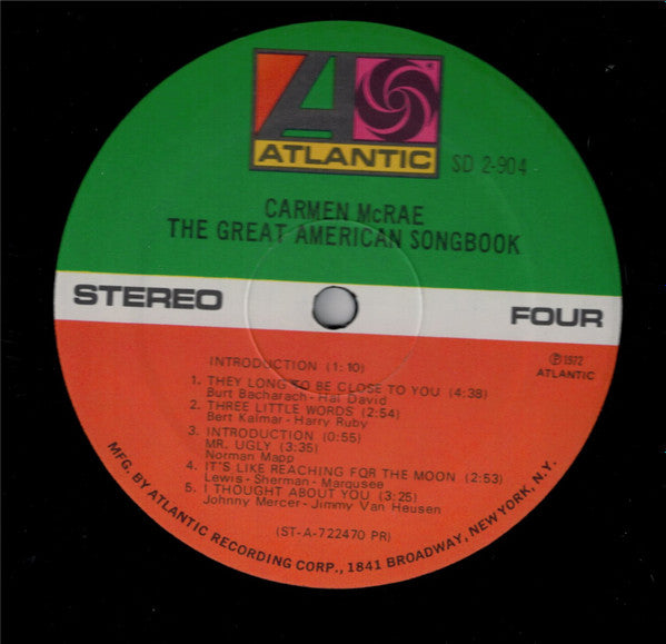 Carmen McRae - The Great American Songbook