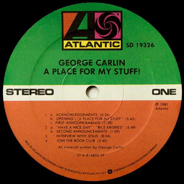 George Carlin - A Place For My Stuff