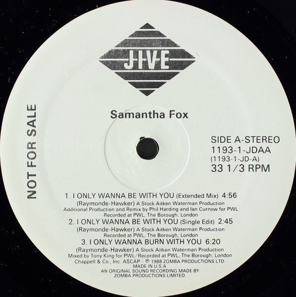 Samantha Fox - I Only Wanna Be With You