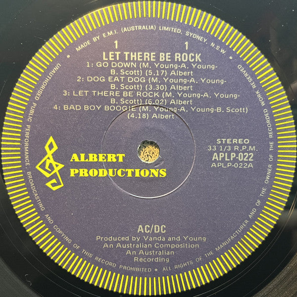 AC/DC - Let There Be Rock (2nd AU Press, 1978)