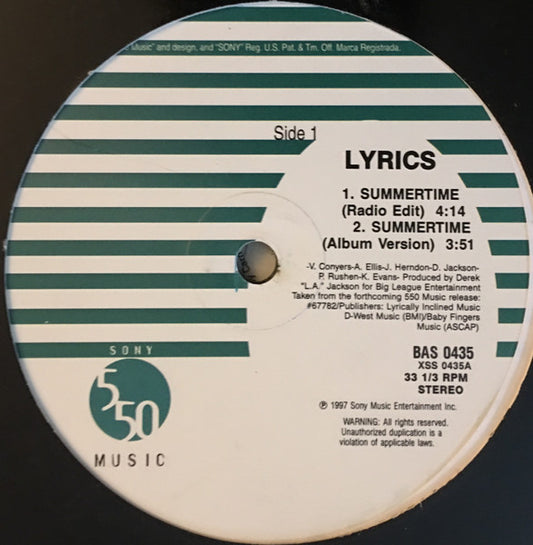 Lyrics (2) - Summertime