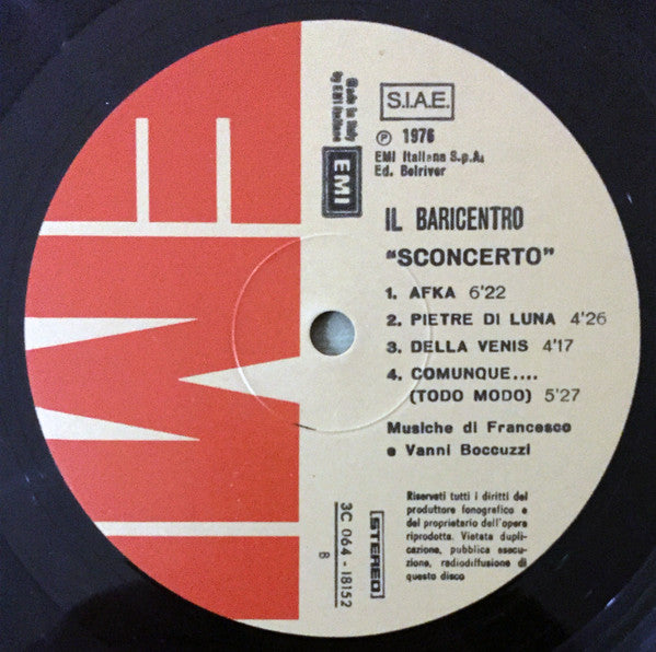 Il Baricentro - Sconcerto