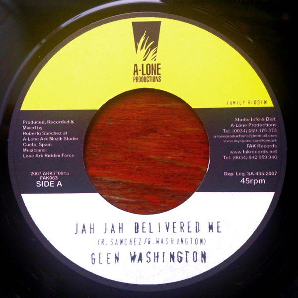 Glen Washington - Jah Jah Delivered Me / Heads Of Government