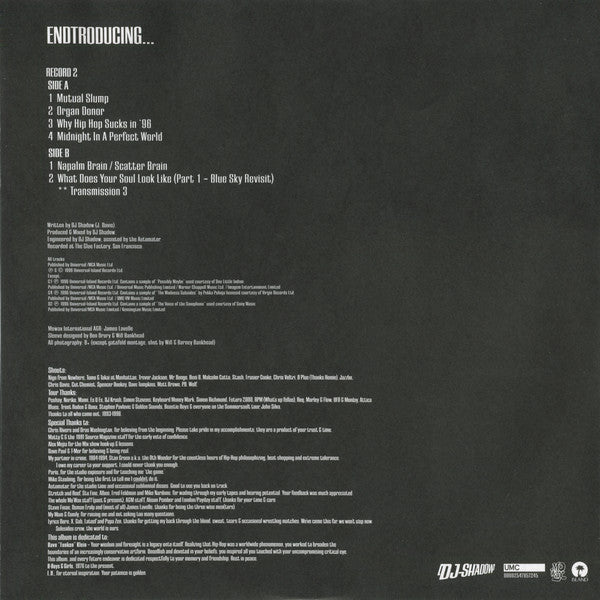 DJ Shadow - Endtroducing... (6LP, 20th Anniversary Endtrospective Edition)